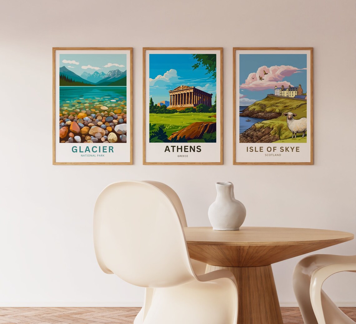Personalized Athens Travel Print, Greece Poster - Image 2