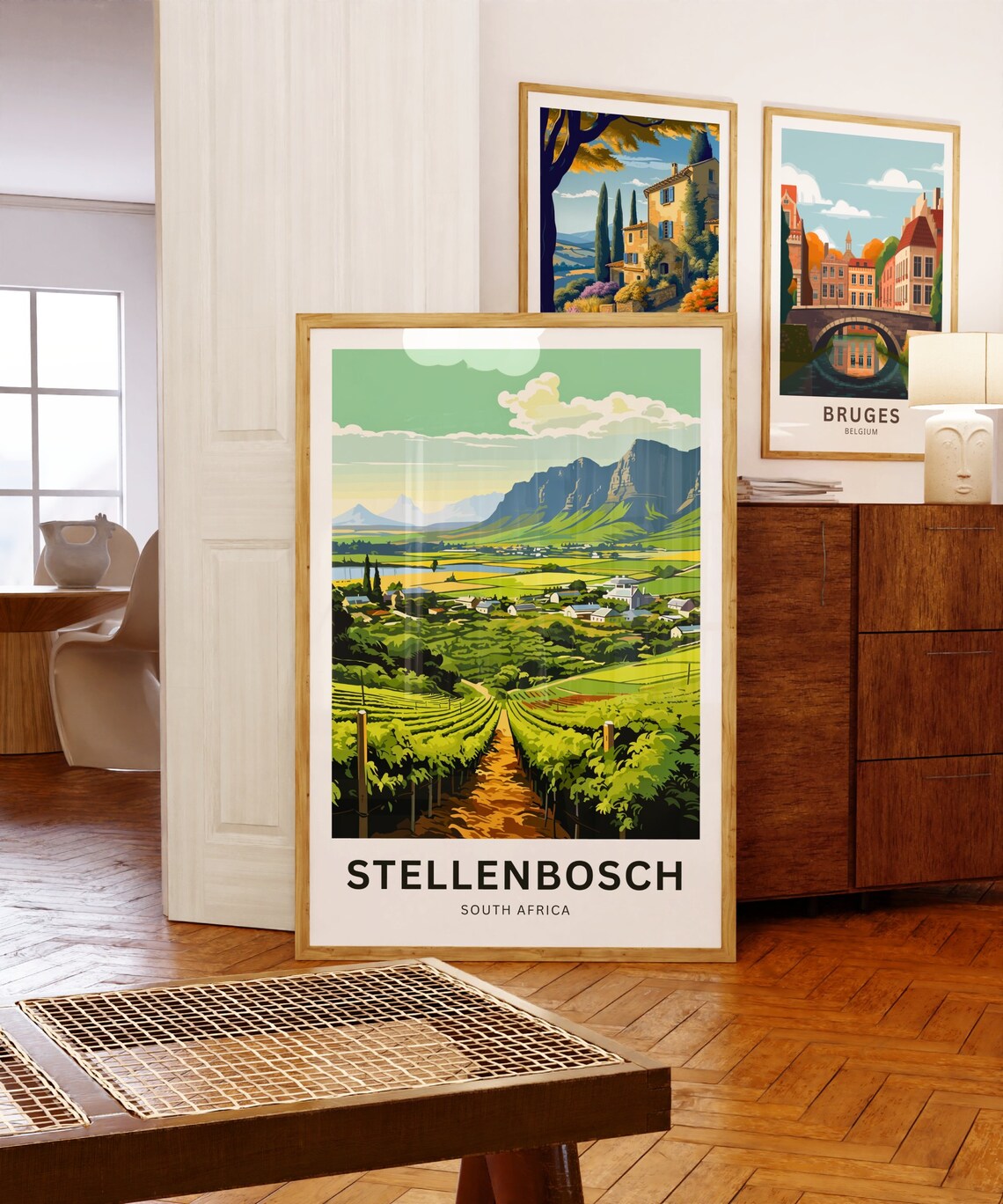 Stellenbosch South Africa Travel Poster - Image 5
