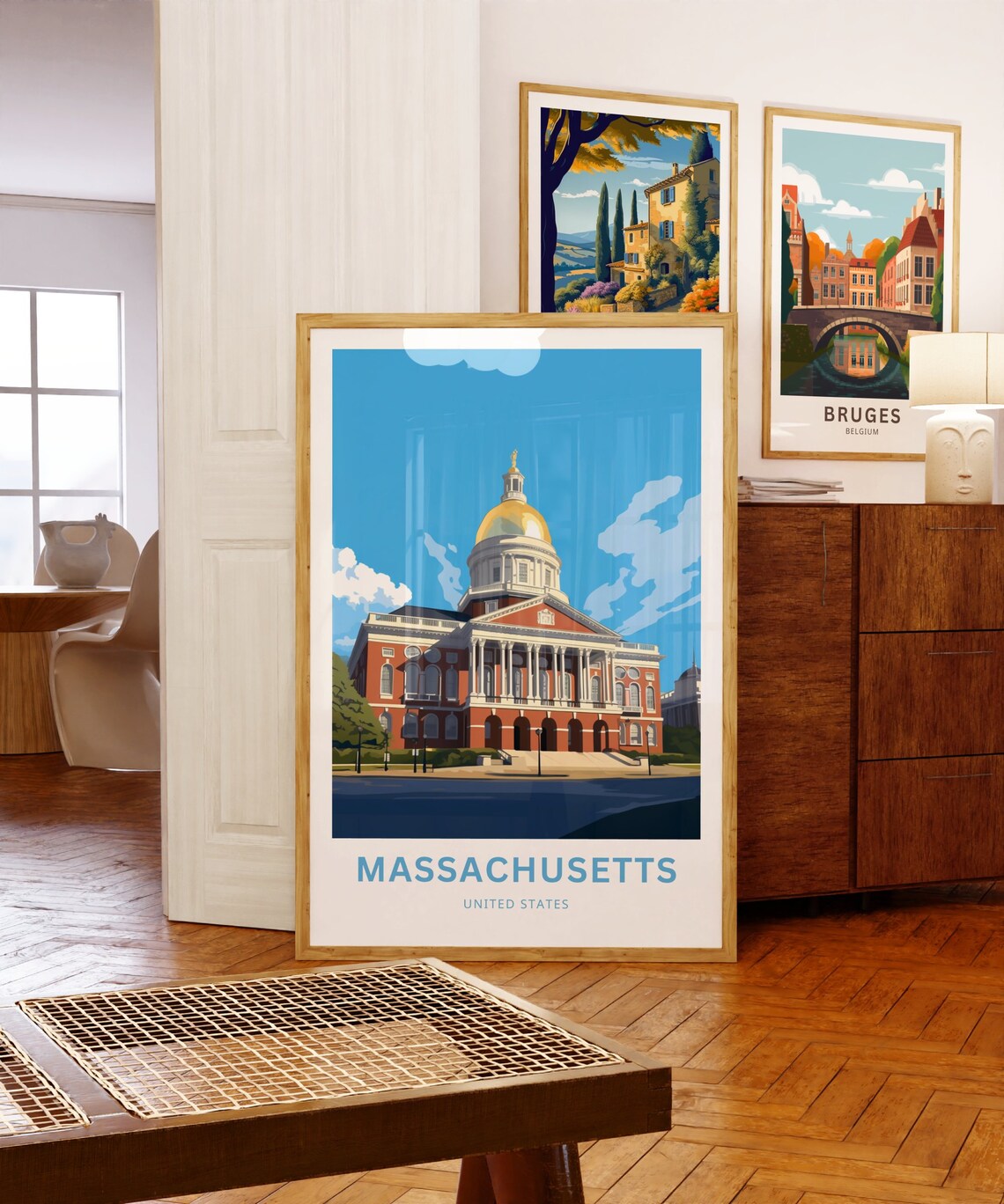 Massachusetts Golden Dome State House Personalized Travel Poster - Image 5