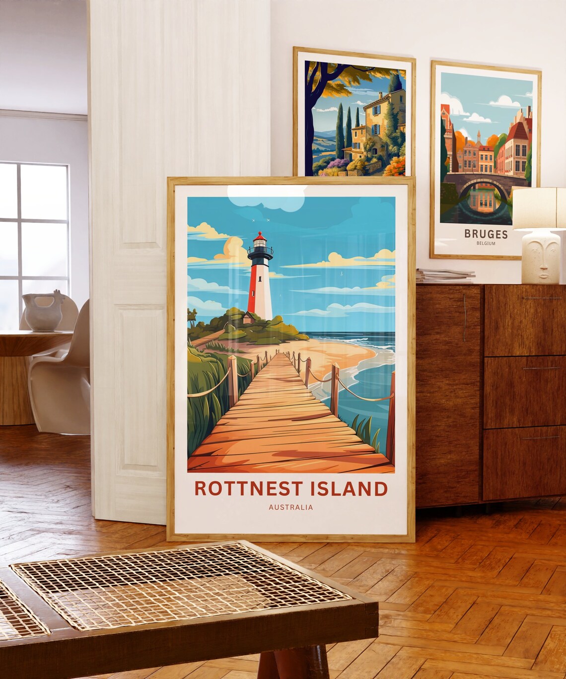Rottnest Island Australia Lighthouse Boardwalk Travel Poster - Image 5