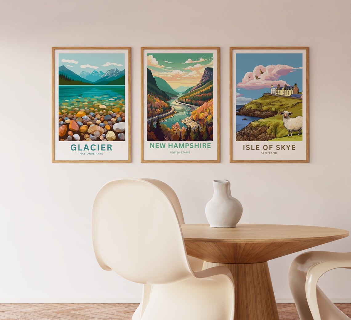 New Hampshire Travel Poster, United States Wall Art - Image 2