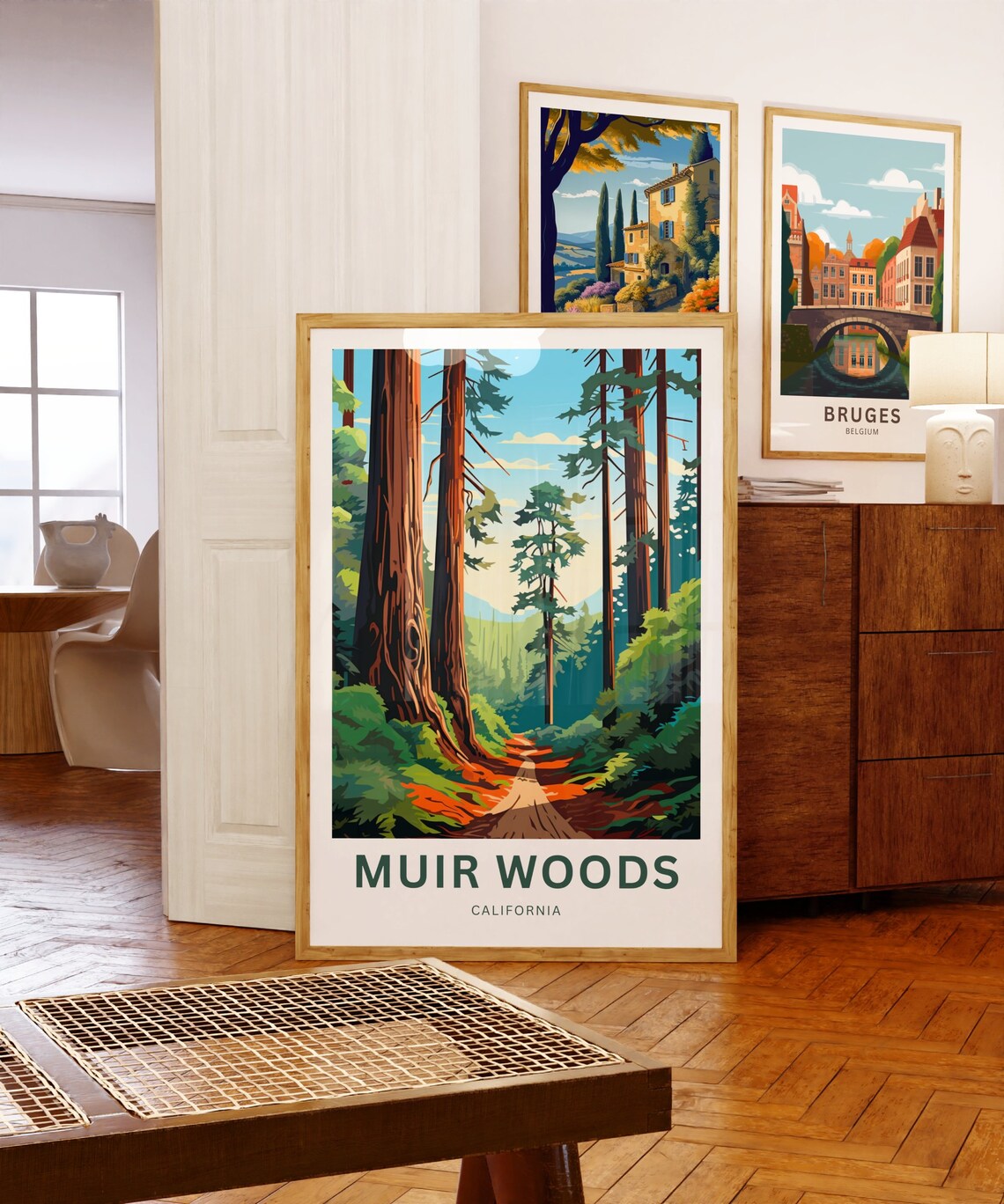 Muir Woods Travel Poster, California Wall Art - Image 5