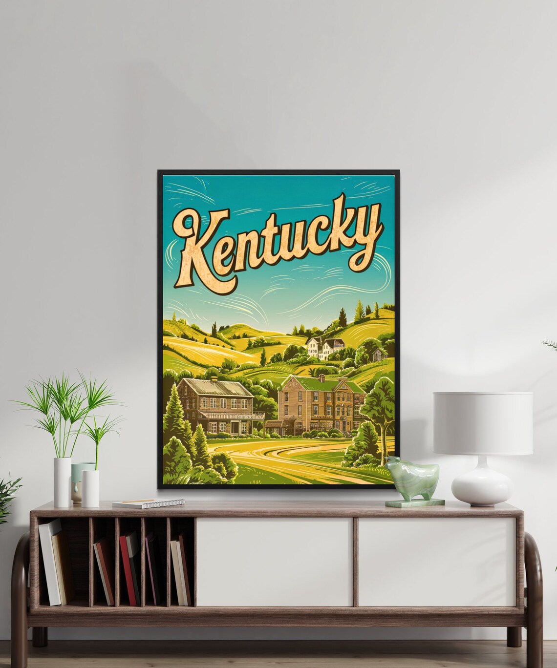 Kentucky Vintage Rolling Hills Farmhouse Countryside Charm Poster - Image 3