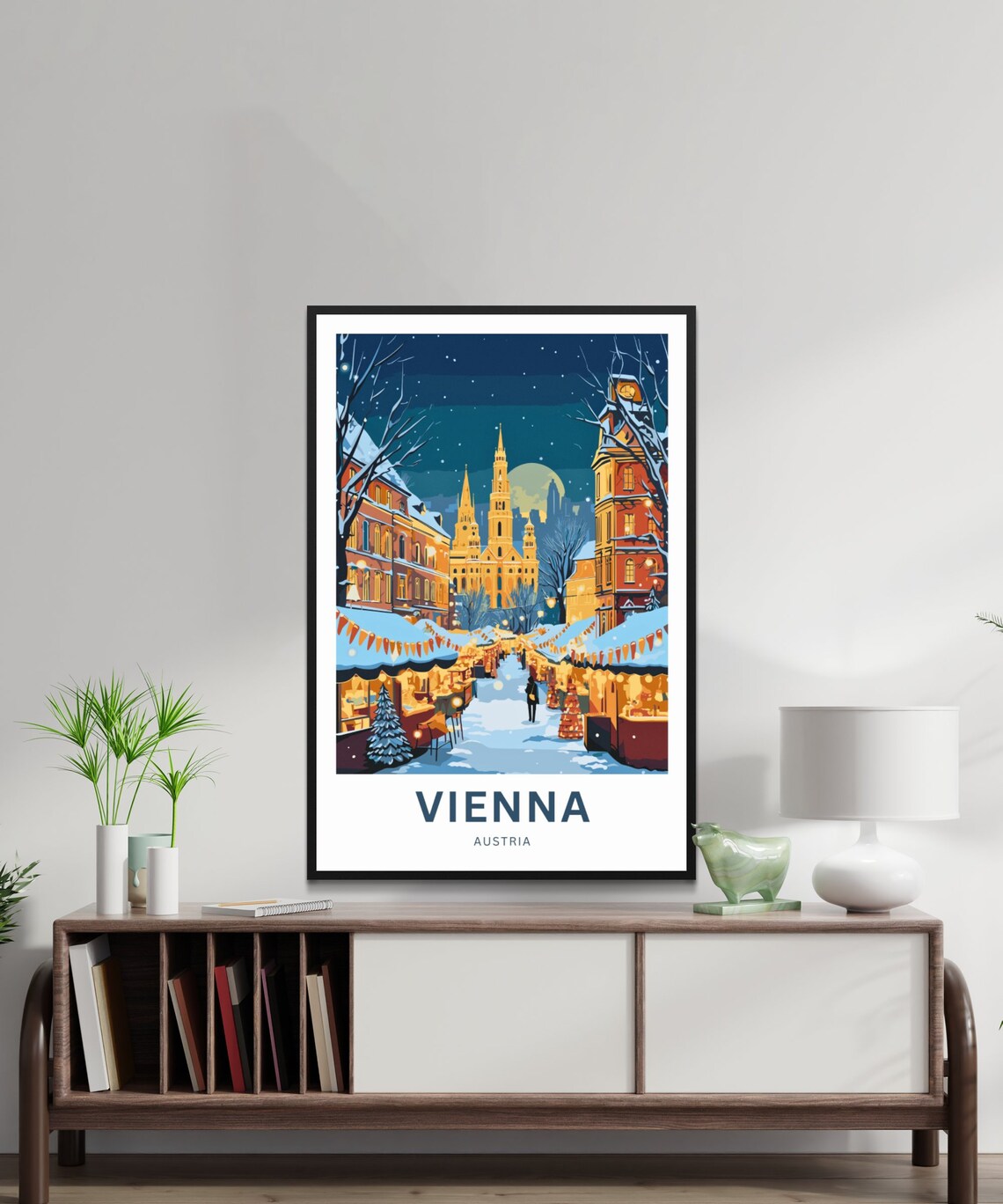 Personalized Vienna Travel Poster, Austria Wall Art - Image 2