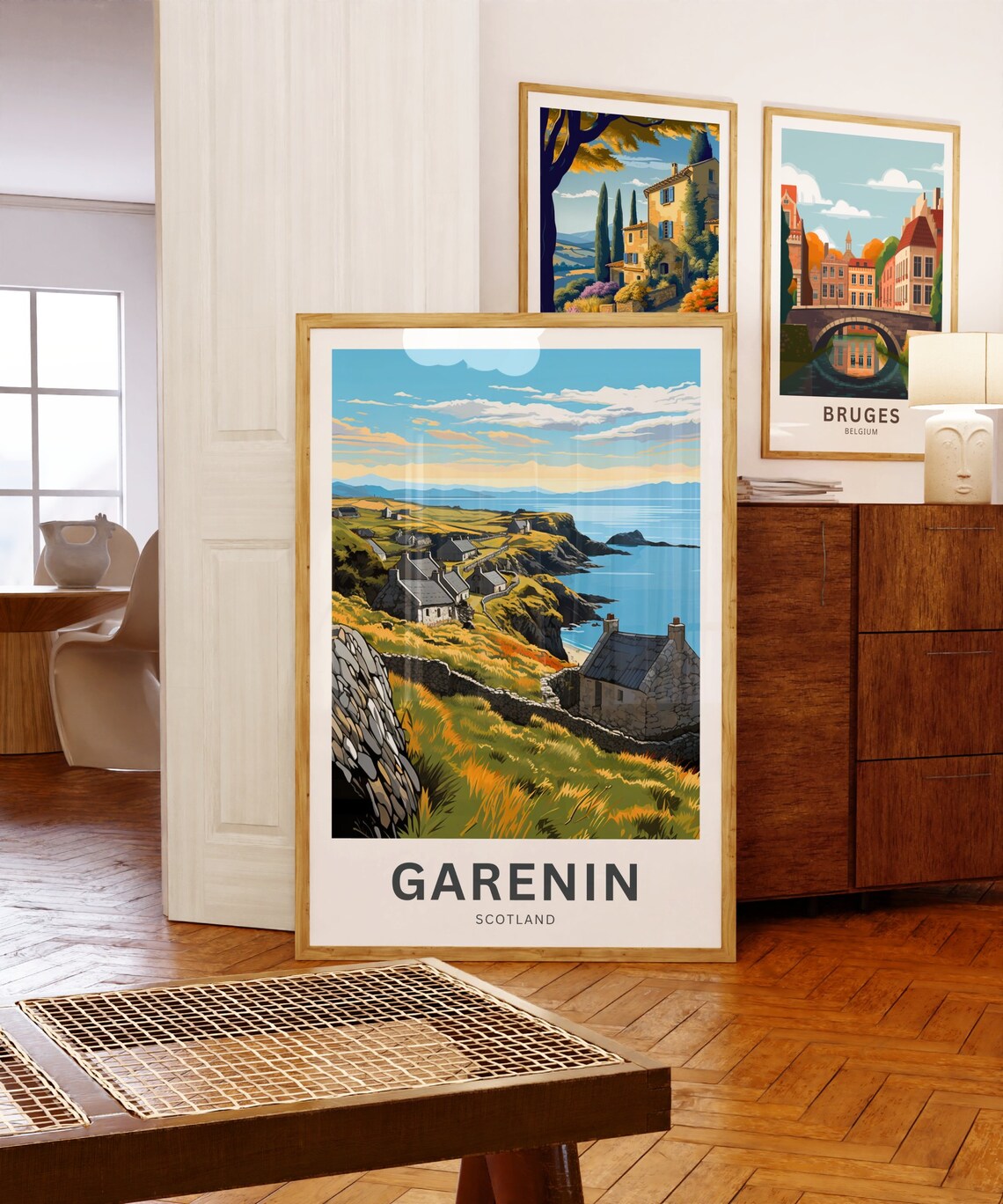 Garenin Scotland Coastal Croft Village Cliffs Sea Travel Poster - Image 5