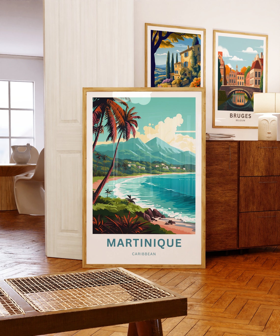 Martinique Travel Print Martinique Poster Caribbean Wall Art Framed Present Gift Caribbean Present - Image 5