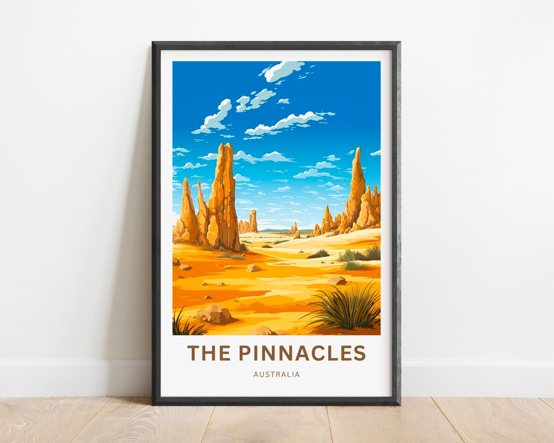 The Pinnacles Australia Desert Limestone Formations Art Poster