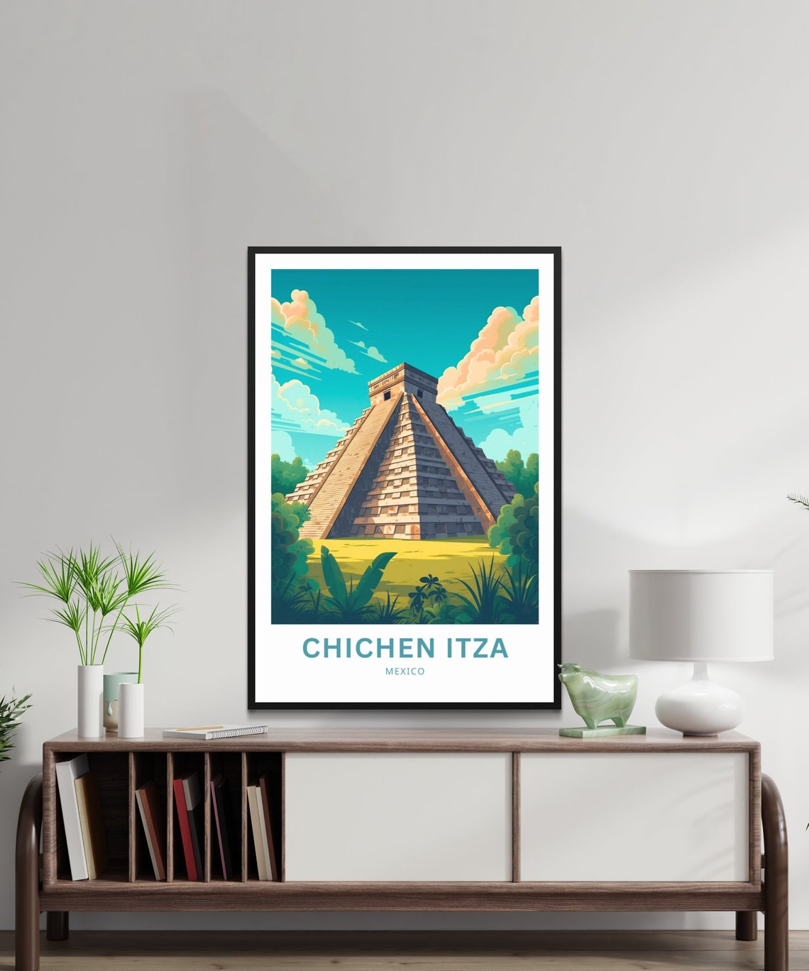 Chichen Itza Mexico Mayan Pyramid Jungle Temple Ruins Poster - Image 2
