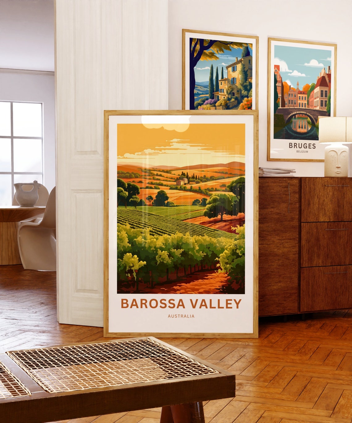 Barossa Valley Australia Vineyard Rolling Hills Travel Poster - Image 5