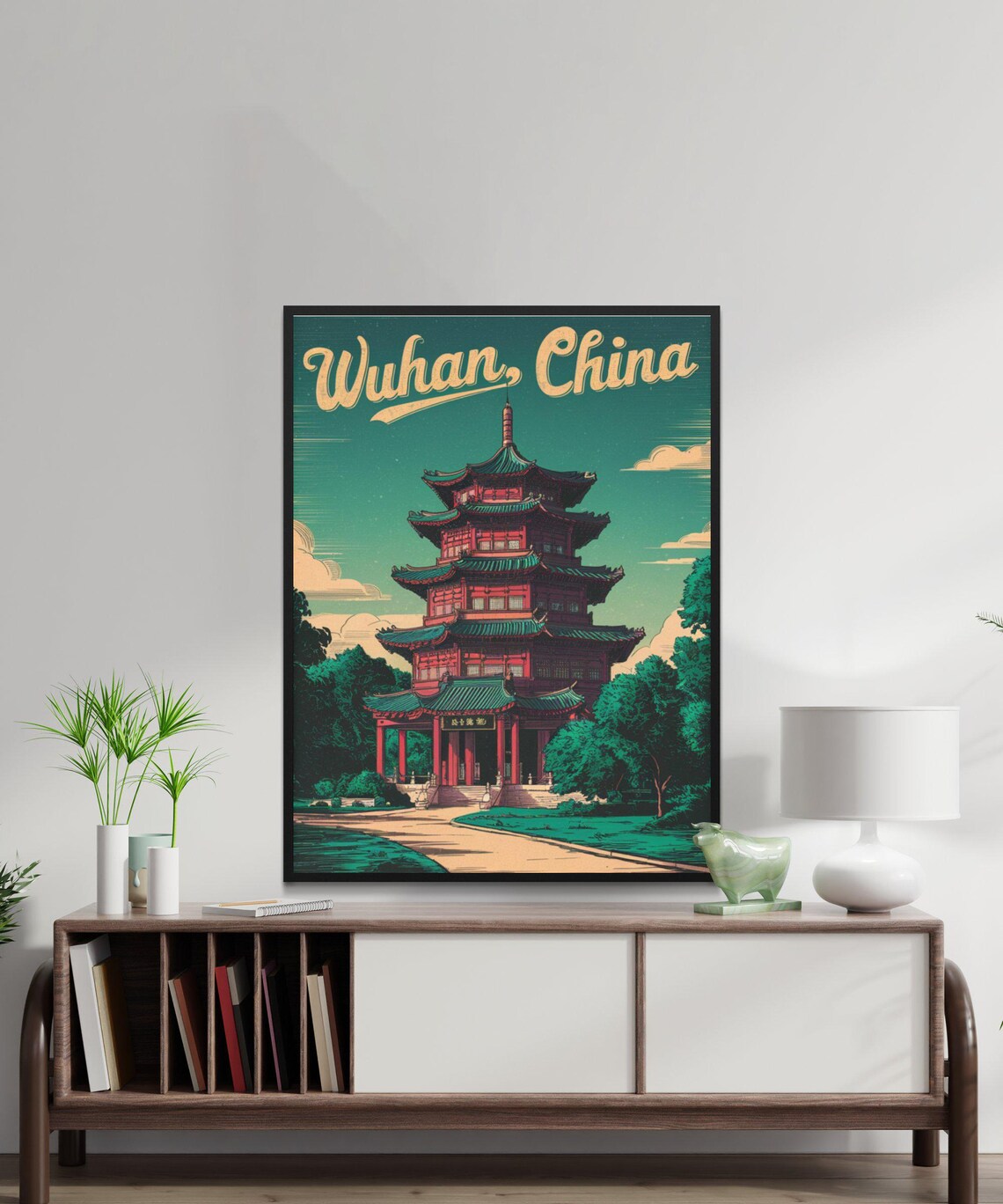 Wuhan Vintage Travel Poster, China Wall Art Print - Image 3