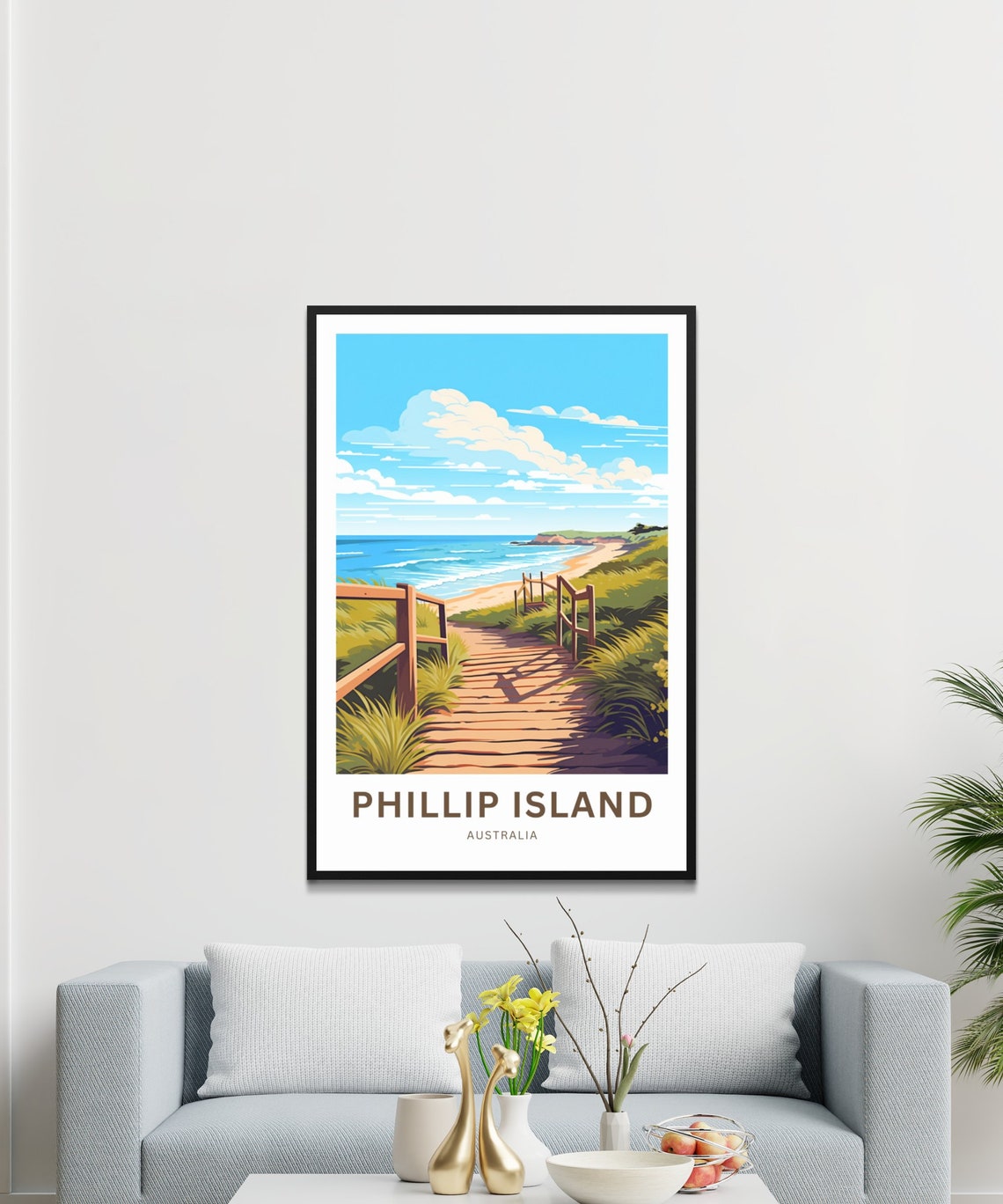 Phillip Island Australia Beach Boardwalk Dunes Travel Poster - Image 3