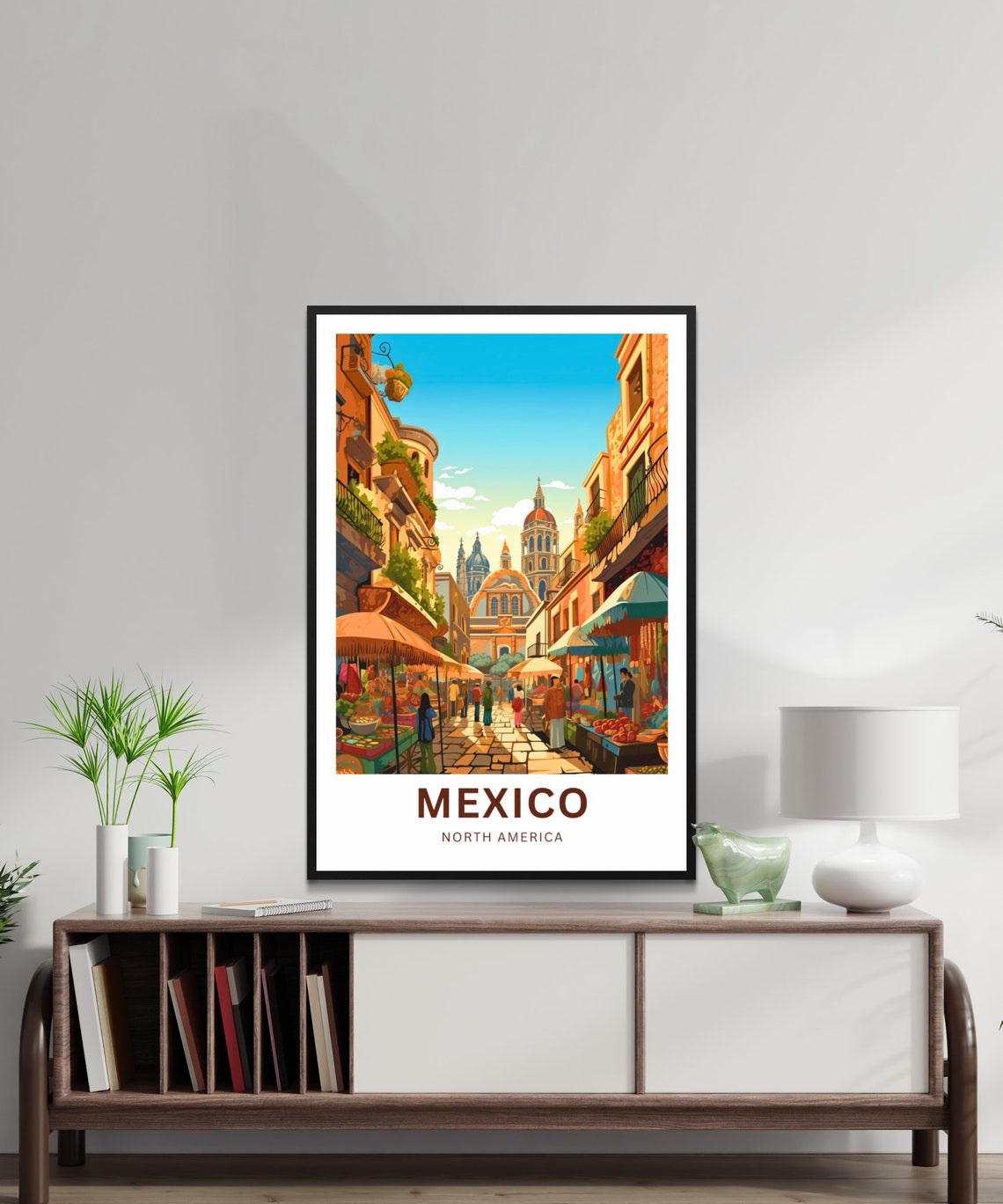 Mexico Travel Print Mexico Poster North America Wall Art Framed Present Gift North America Present - Image 4