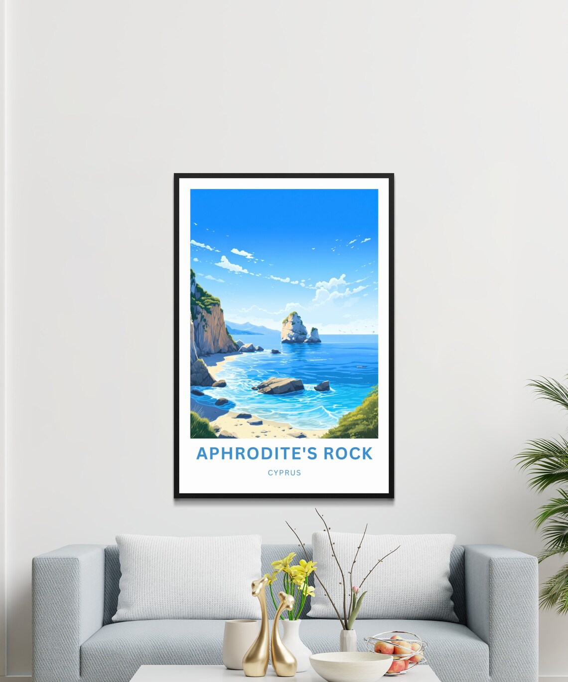 Personalized Aphrodites Rock Travel Poster, Cyprus - Image 3