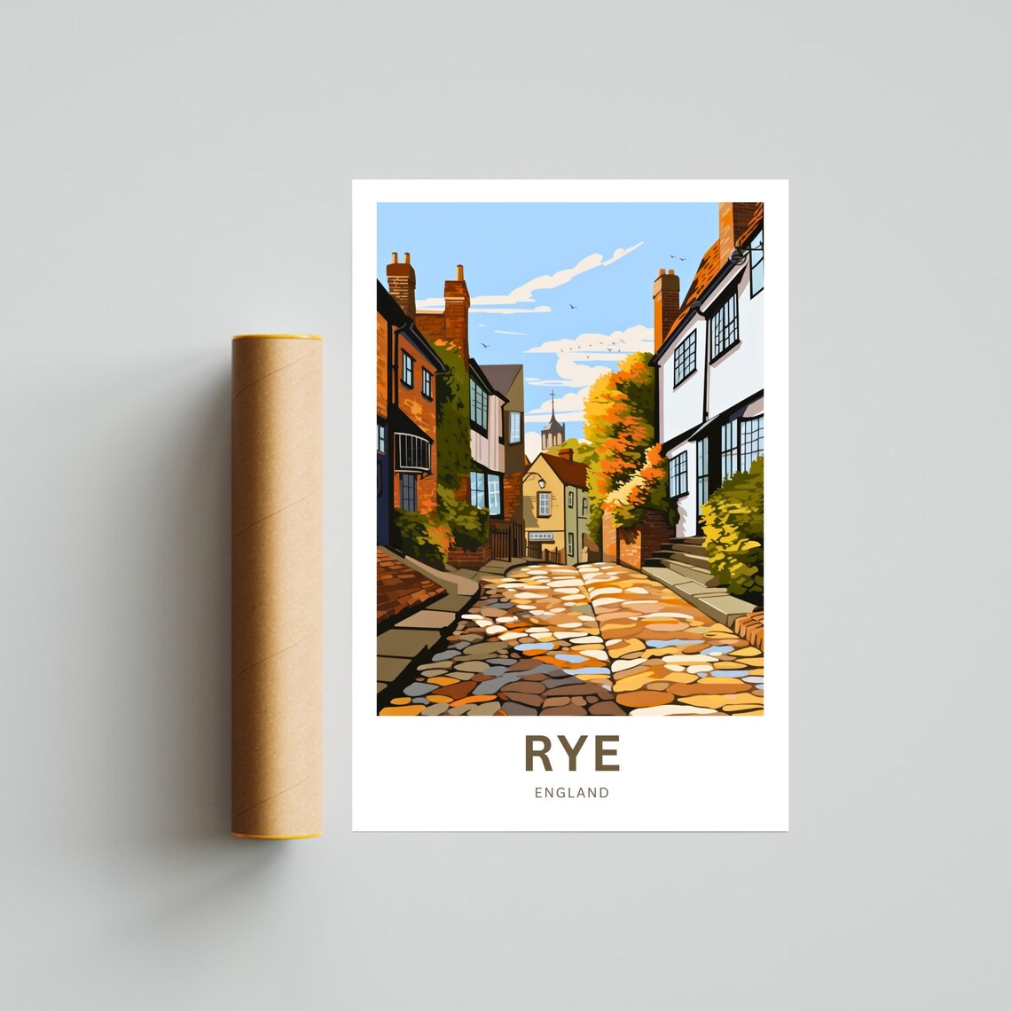 Rye Travel Poster, England Travel Wall Art - Image 4