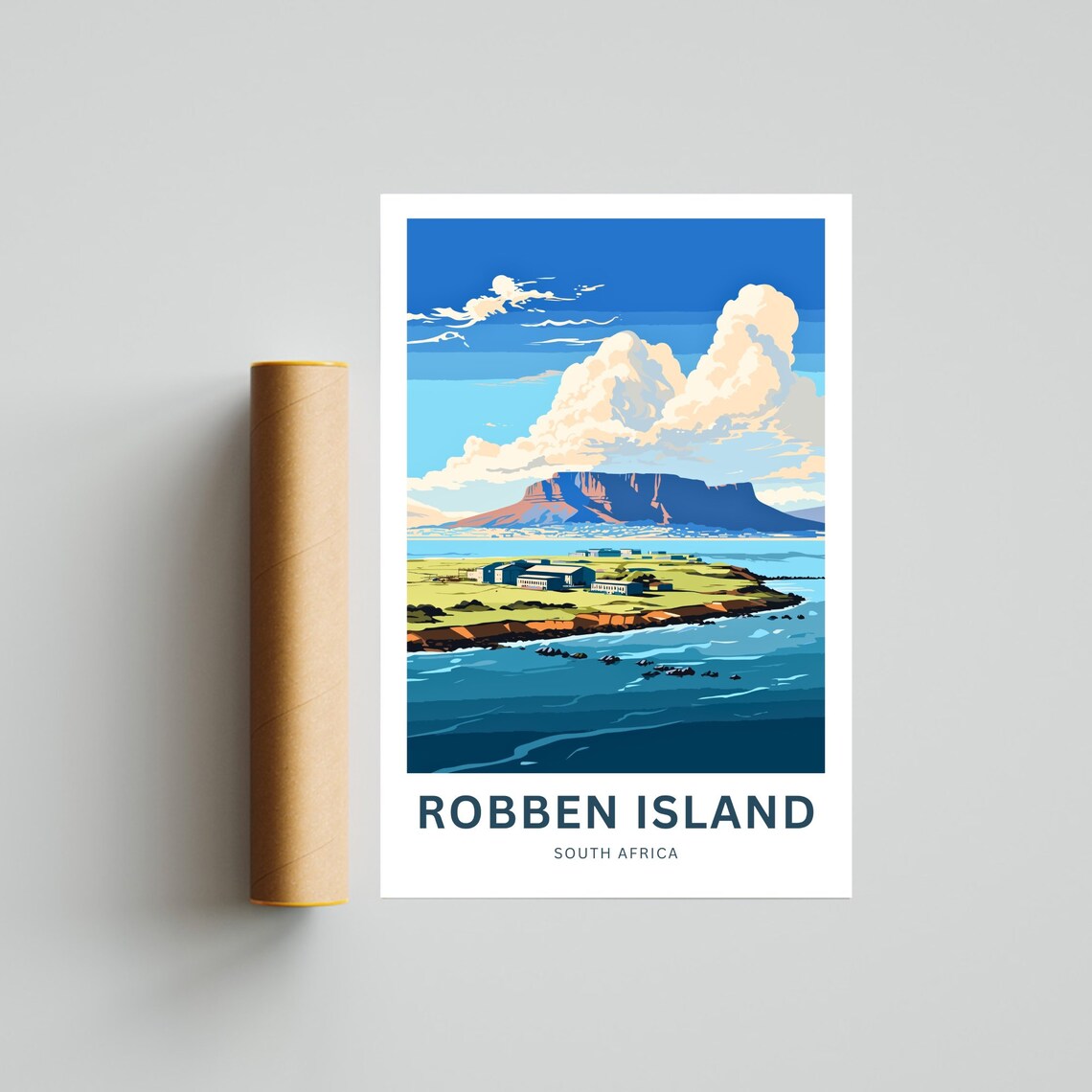 Robben Island Travel Poster, South Africa Wall Art - Image 4