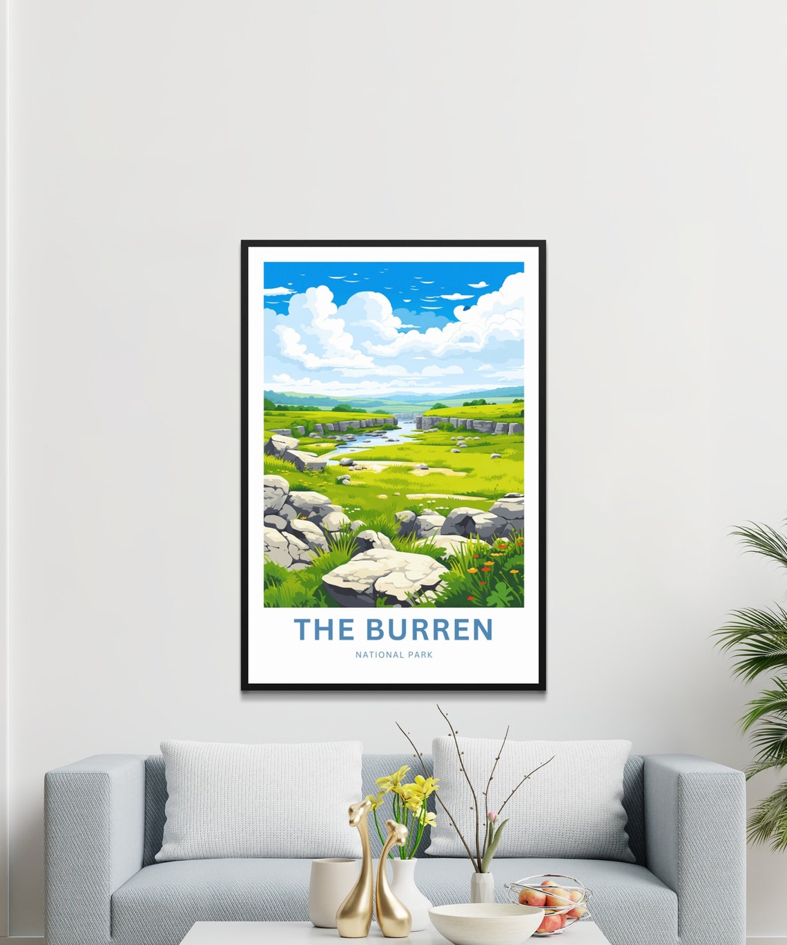 Personalized The Burren National Park Ireland Custom Text Poster - Image 3