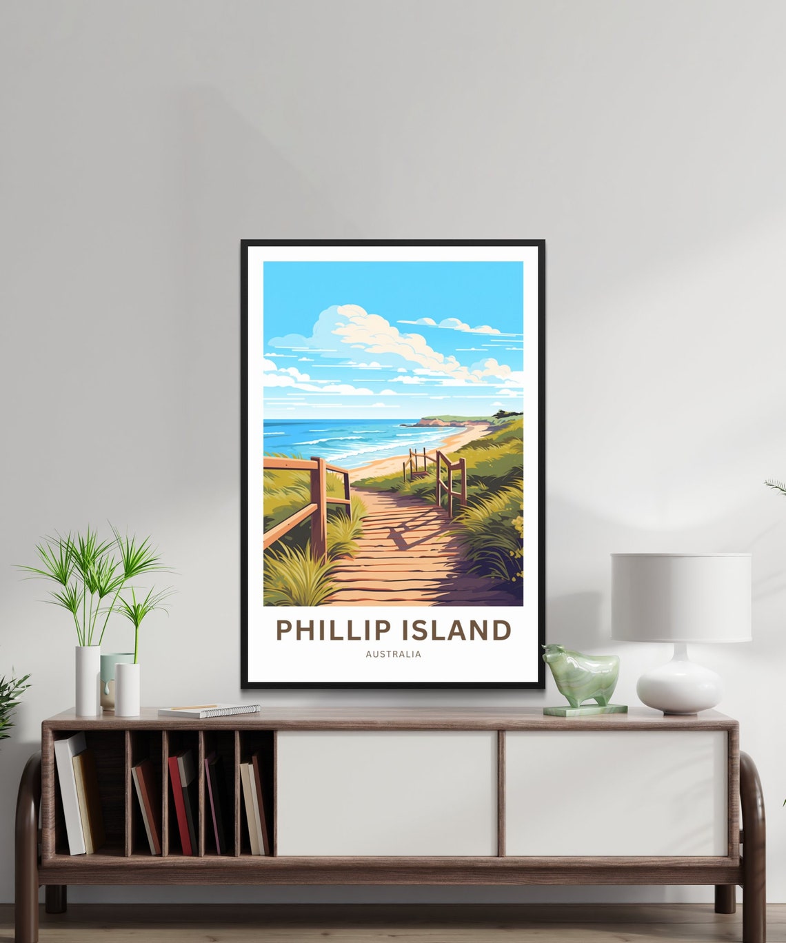 Personalized Phillip Island Australia Boardwalk Custom Travel Poster - Image 2