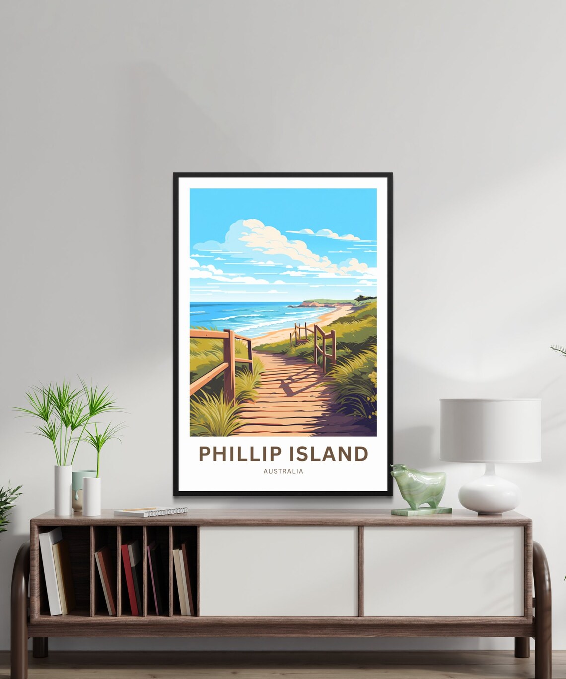 Phillip Island Australia Beach Boardwalk Dunes Travel Poster - Image 2