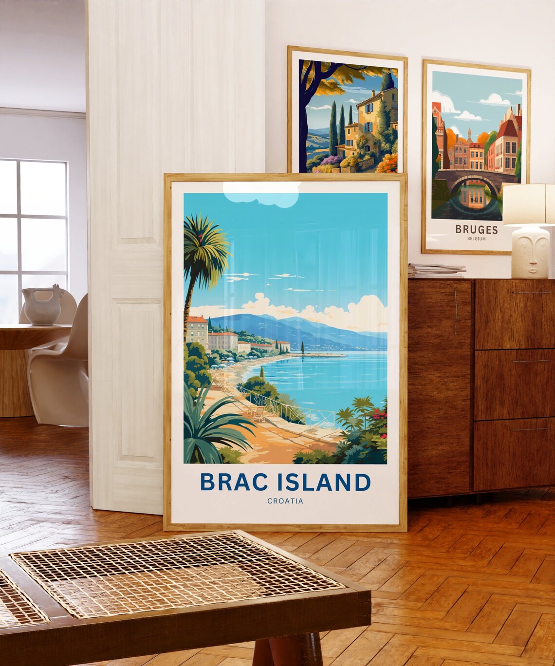 Brac Island Croatia Custom Waterfront Promenade Travel Poster - Image 5