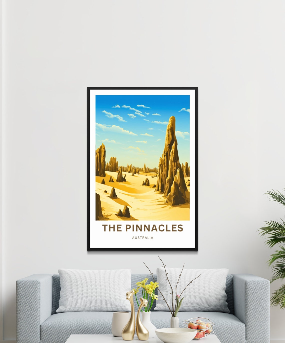 The Pinnacles Australia Desert Limestone Spires Travel Poster - Image 3