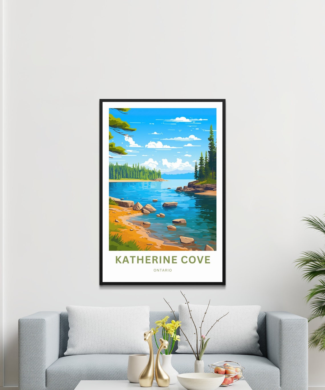 Personalized Katherine Cove Ontario Sandy Beach Bay Gift Poster - Image 3