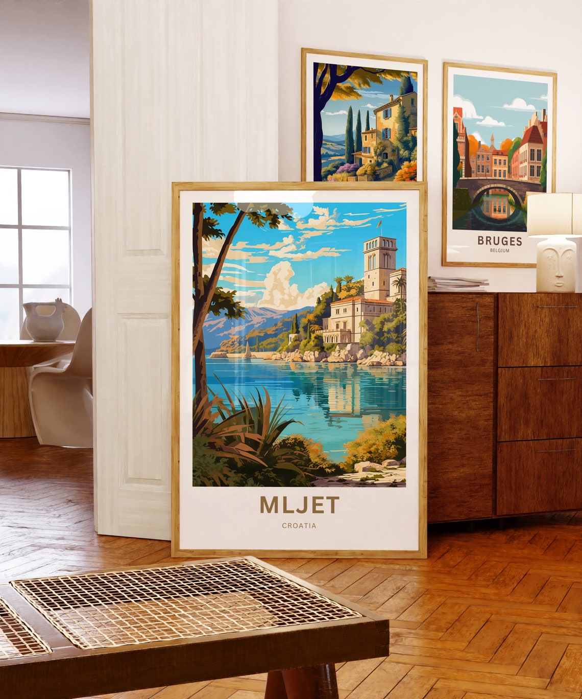 Personalized Mljet Croatia Adriatic Island Lake Travel Poster - Image 5