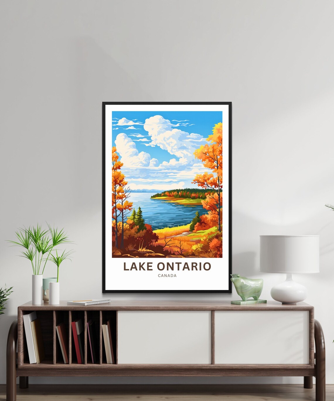 Personalized Lake Ontario Travel Poster, Canada Wall Art - Image 3