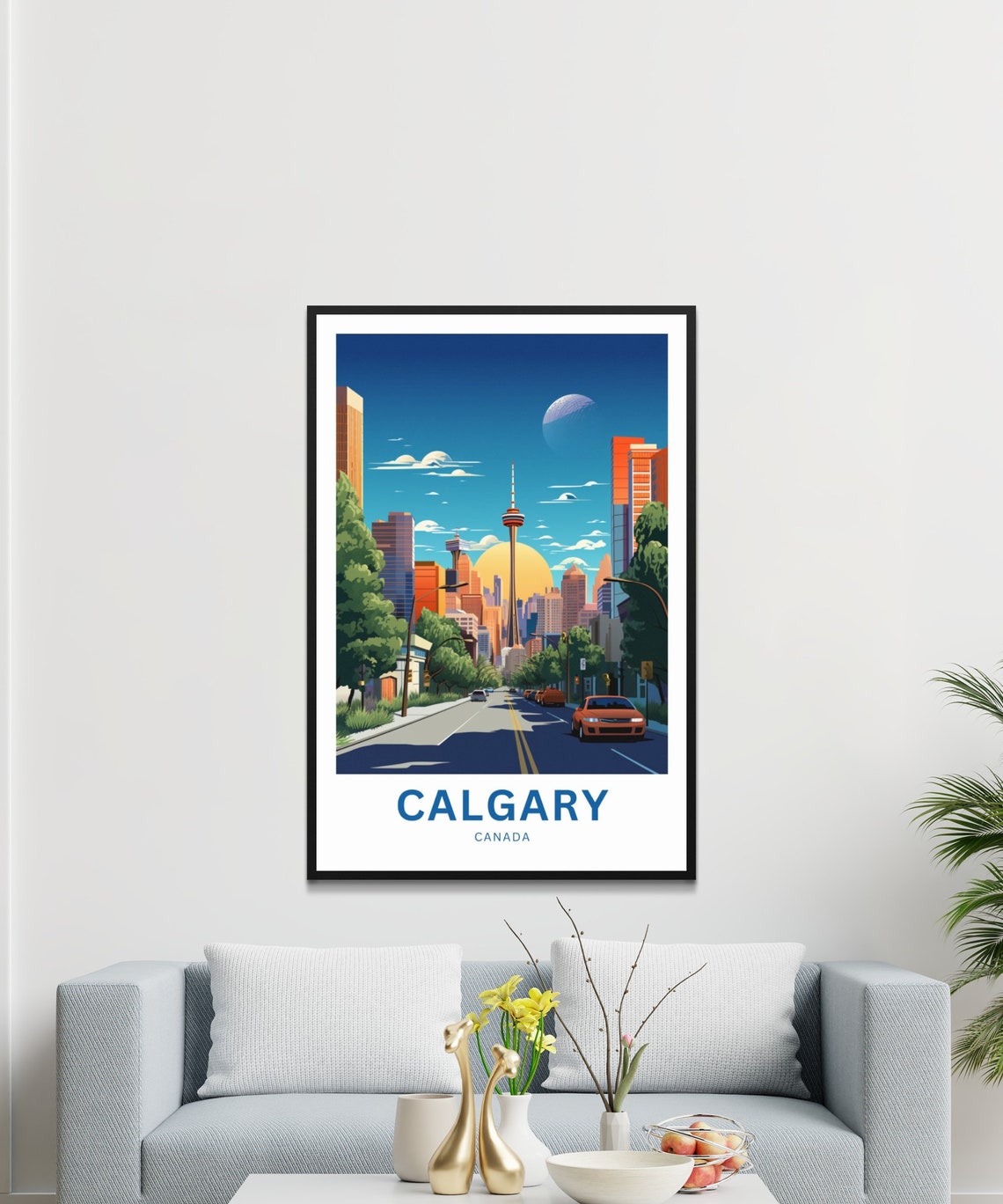 Calgary Canada Downtown Skyline Tower Wide City Avenue Poster - Image 3