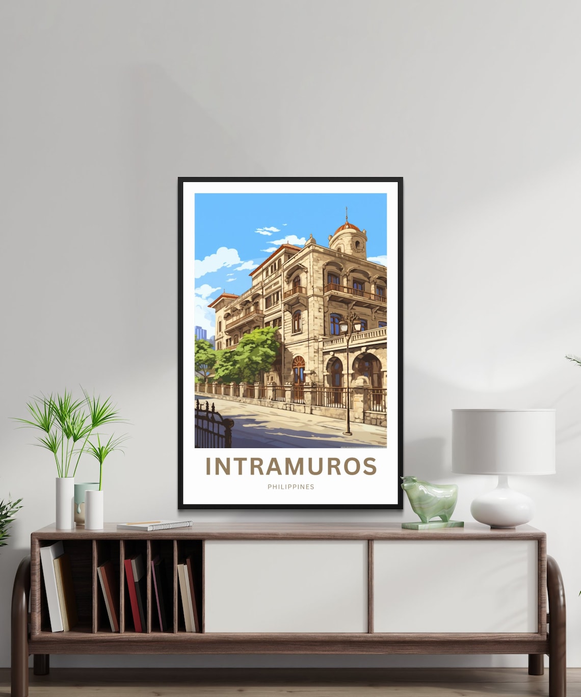 Intramuros Philippines Colonial Stone Heritage Building Travel Poster - Image 2