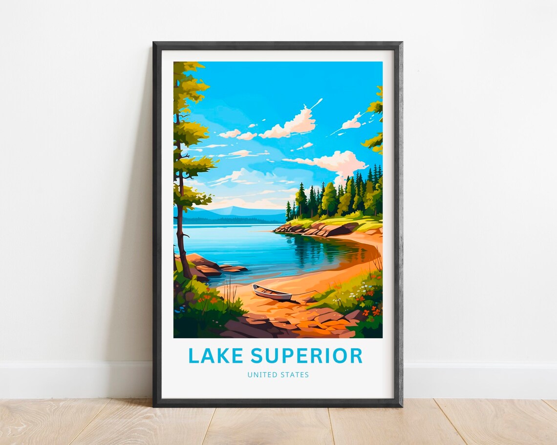 Lake Superior Travel Poster, United States View