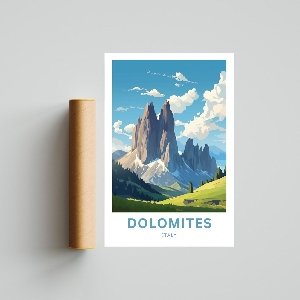 Dolomites Italy Wall Art Travel Poster - Image 4
