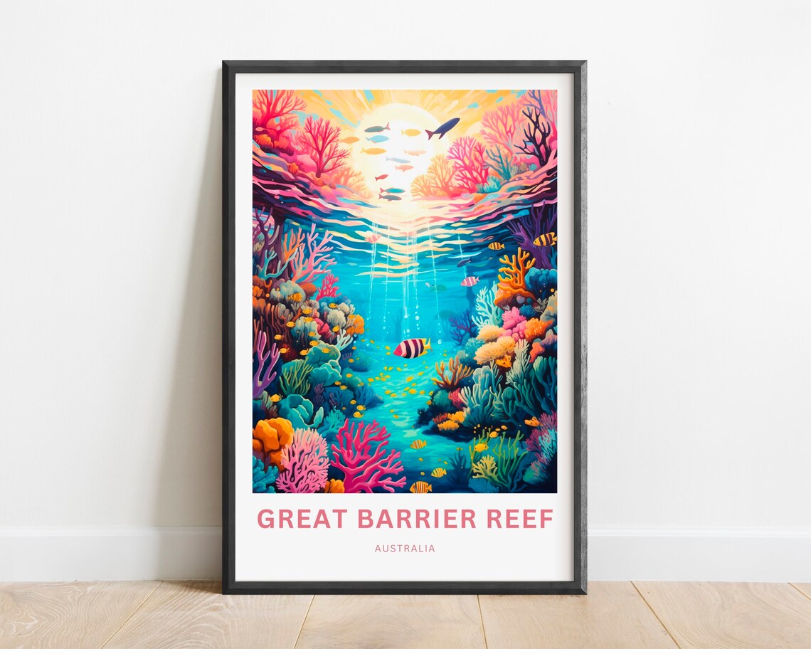 Great Barrier Reef Australia Gift Travel Poster