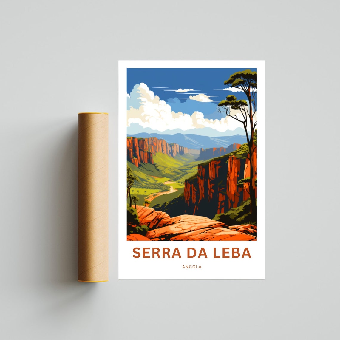 Serra Da Leba Print Serra Da Leba Poster Angola Wall Art Framed Present Gift Africa Present - Image 4