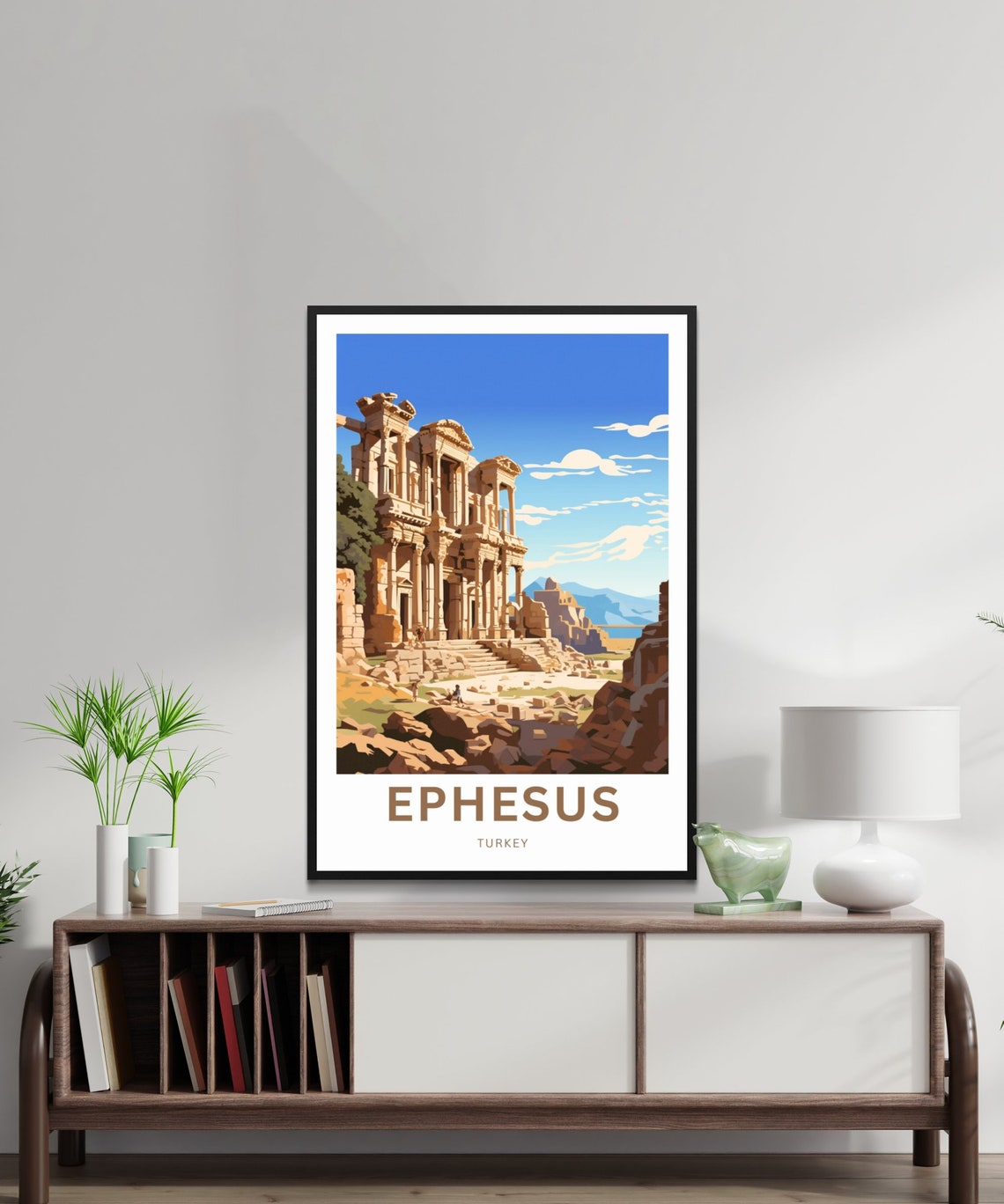 Personalized Ephesus Turkey Ancient Ruins Custom History Travel Poster - Image 2