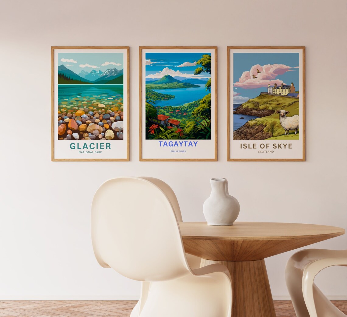 Tagaytay Philippines Lakeside Village Personalized Travel Poster - Image 3