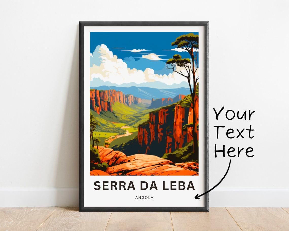 Personalized Serra Da Leba Print Serra Da Leba Poster Angola Wall Art Framed Present Gift Africa Present
