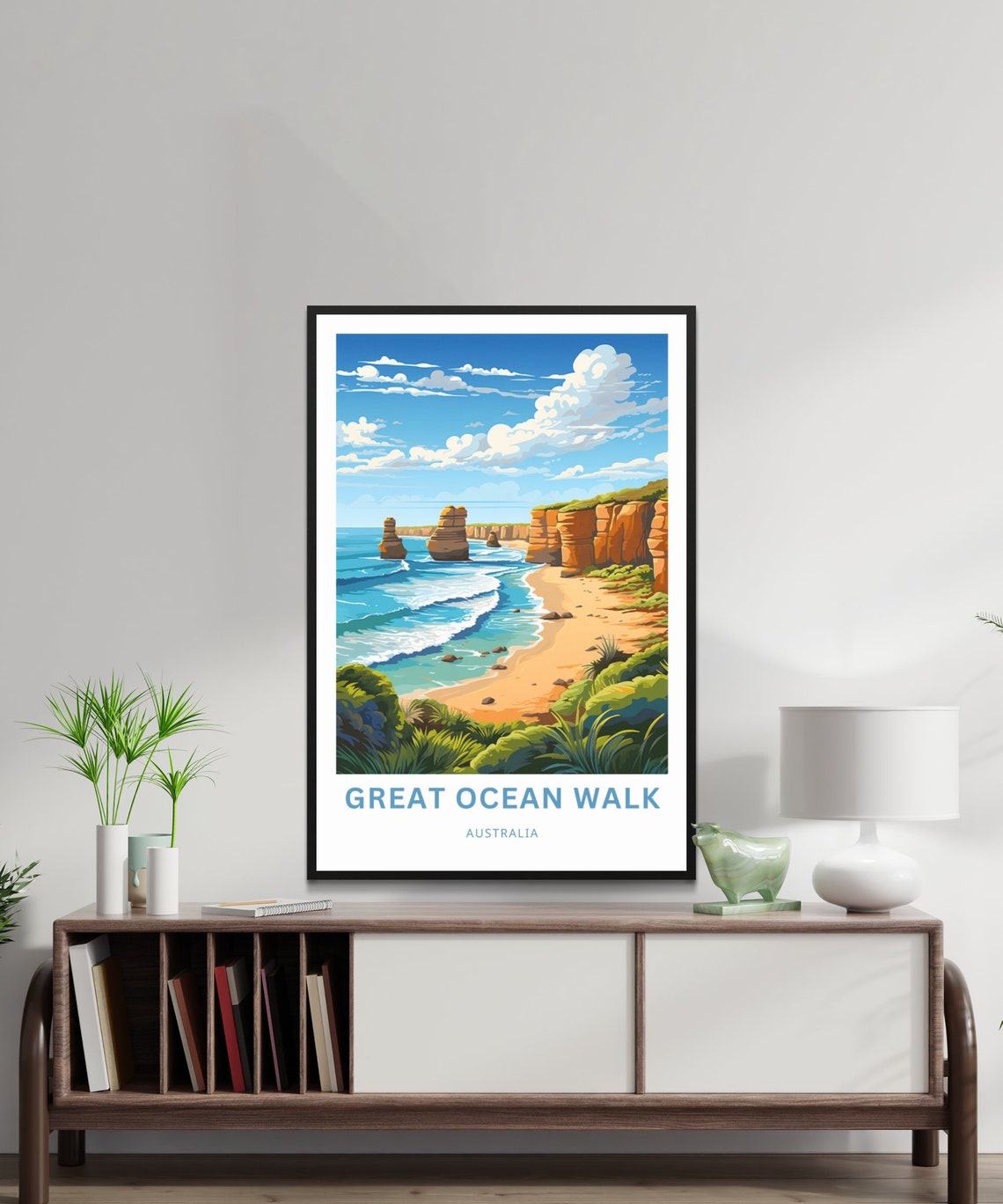 Great Ocean Walk Australia Twelve Apostles Coastline Travel Poster - Image 2