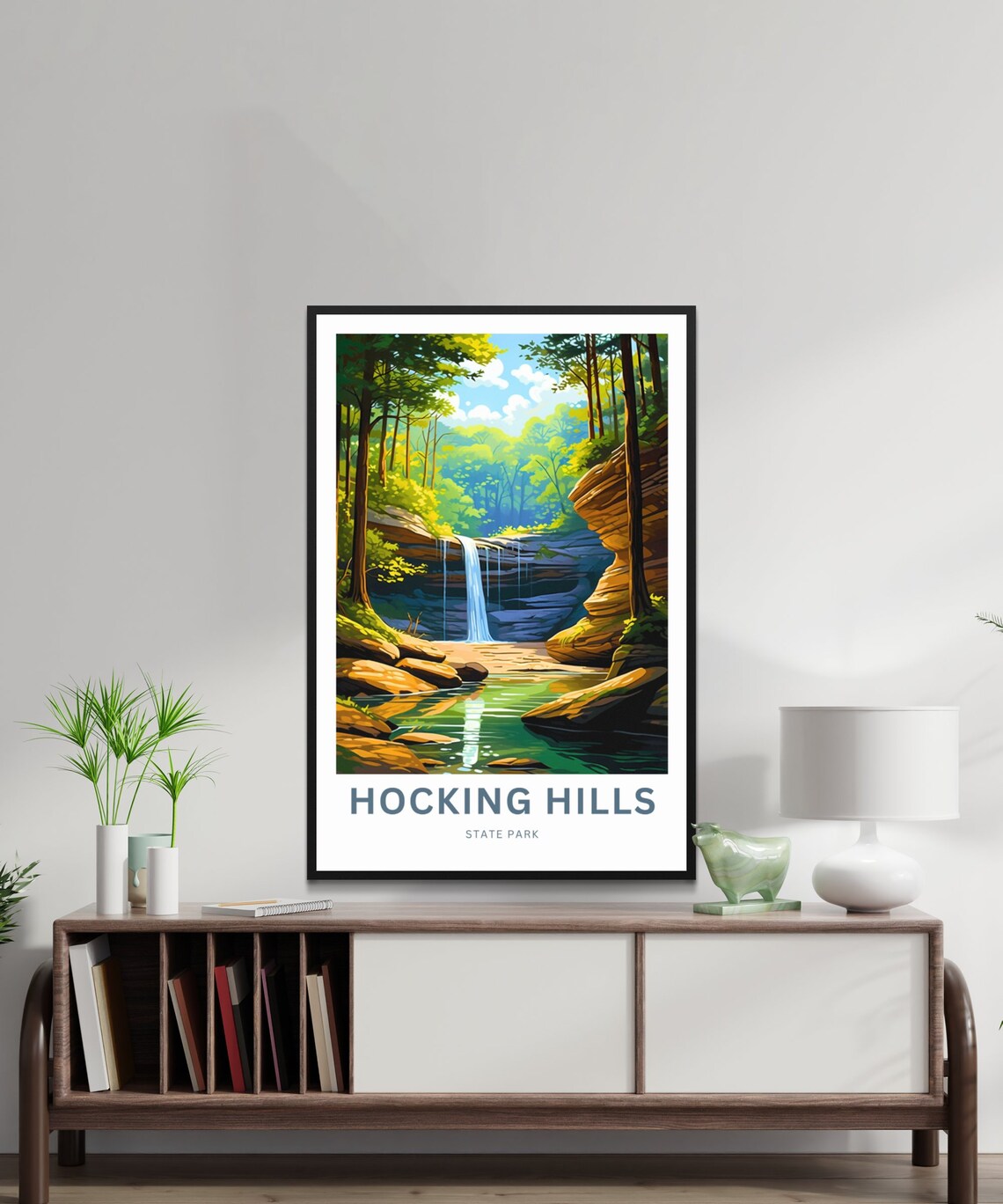 Hocking Hills State Park Travel Poster, Ohio - Image 2