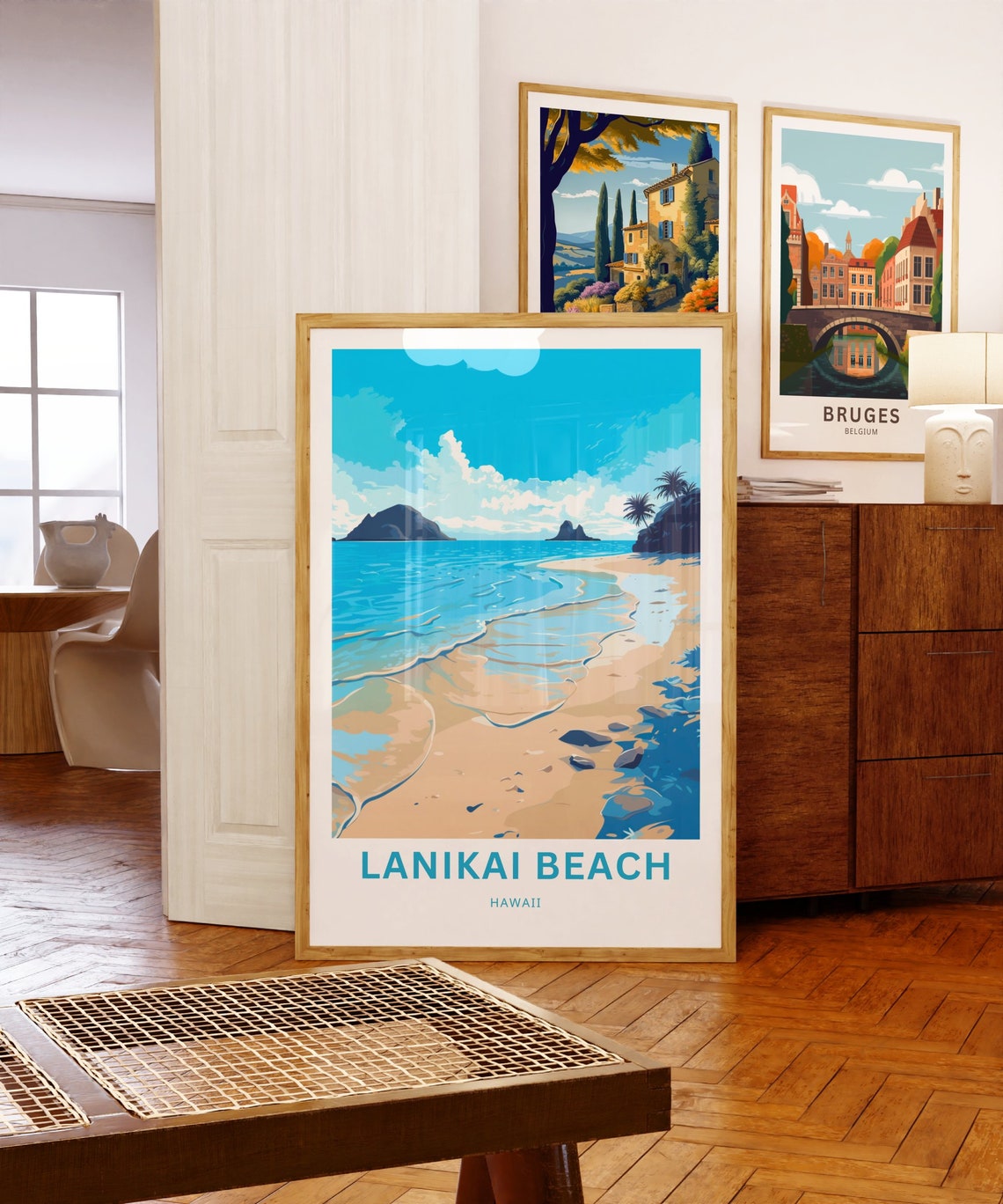 Lanikai Beach Hawaii Sandy Shore Ocean Waves Island Travel Poster - Image 5
