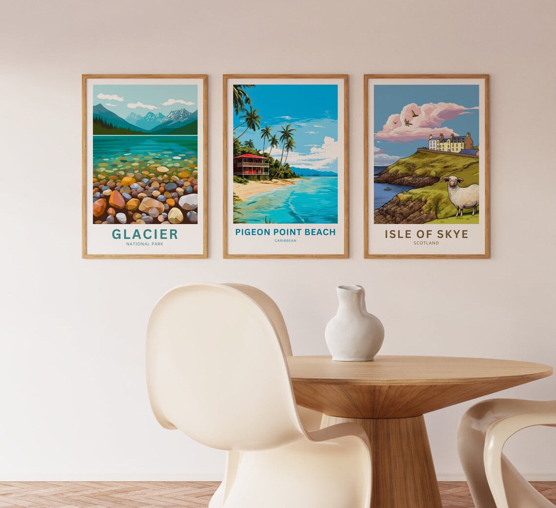 Personalized Pigeon Point Beach Travel Poster, Tobago - Image 2