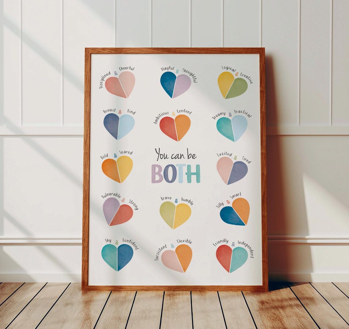 You Can Be Both Therapy Office Decor Poster - Image 2