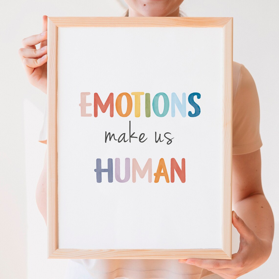 Emotions Make Us Human Poster, Positive Affirmation - Image 2