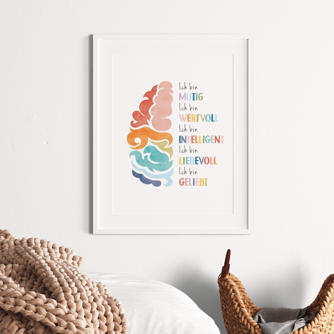 German Affirmation Poster, Therapy Office Decor Print - Image 2