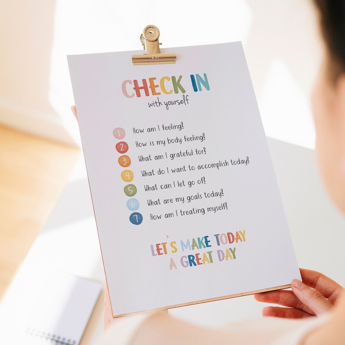 Daily Check In Poster, School Counselor Decor - Image 8