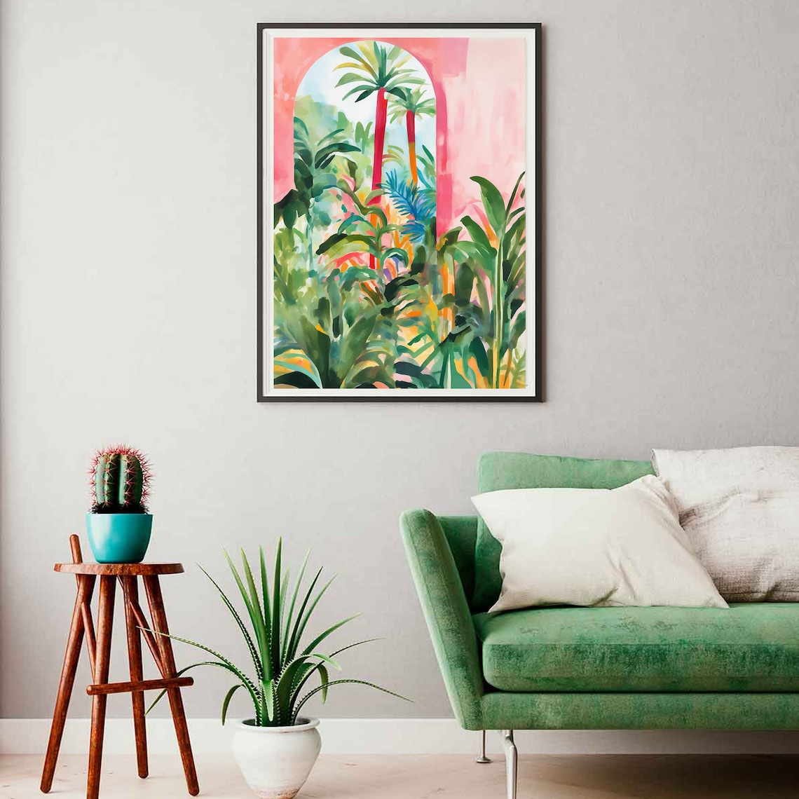 Tropical Botanical Illustration, Bold Landscape Art Print - Image 3