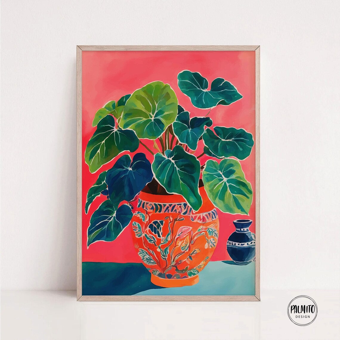 Bold Tropical Plant Illustration, Botanical Wall Art