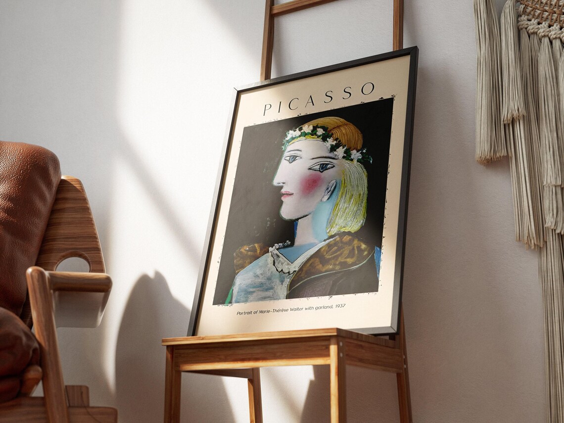 Picasso Marie Therese Walter Garland Portrait 1937 Wall Poster - Image 7