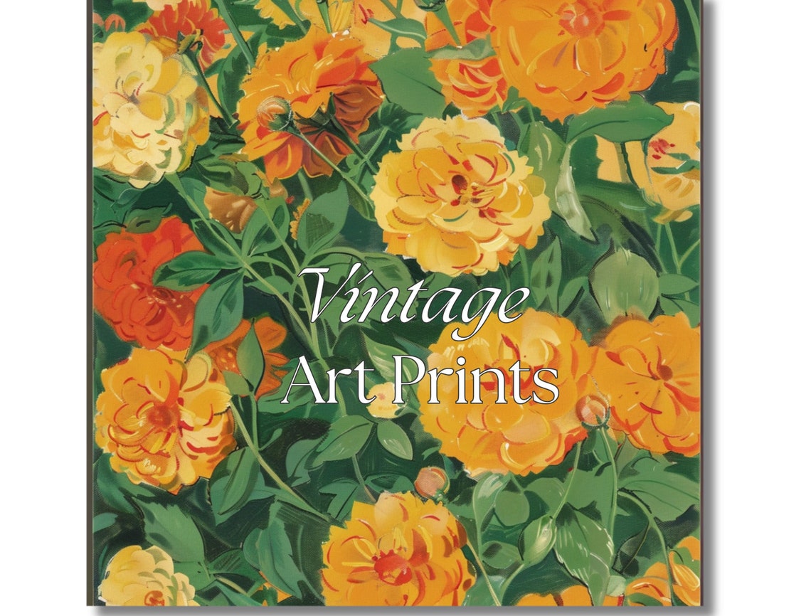 Lush Golden Yellow Roses in a Dense Painterly Summer Garden Poster - Image 5