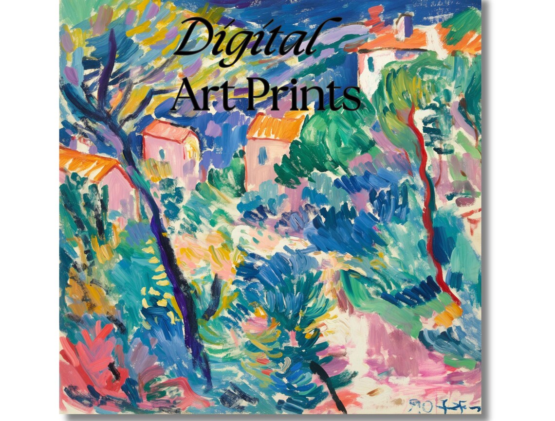 Henri Matisse Landscape At Collioure Fauvist Village Painting Poster - Image 4