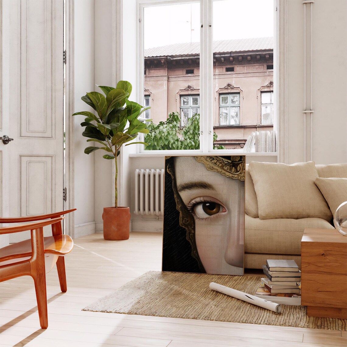 Baroque Oil Painting Eye Detail Classic Renaissance Fine Art Poster - Image 4